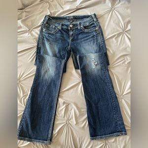 Silver Aiko Boot Cut Jeans